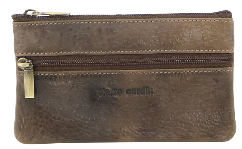 Pierre Cardin Leather Coin Purse in Mocha (PC1349)