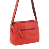 Milleni Ladies Leather Cross Body Bag in Red (NL10768)