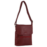 Milleni Ladies Leather Cross Body Bag in Red (NL9470)