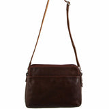 Milleni Ladies Leather Cross Body Bag in Chestnut (NL10768)