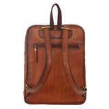 Pierre Cardin Burnished Leather Laptop Backpack in Cognac (PC 3332)