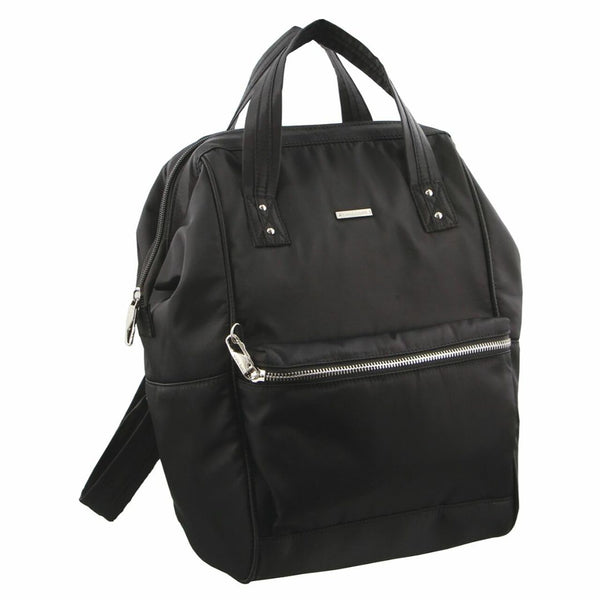 Pierre Cardin Anti-Theft Womens Backpack in Black (PC2413)