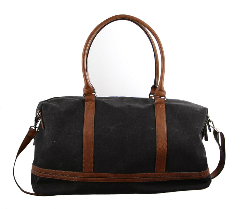 Pierre Cardin Canvas Overnight Bag in Black (PC2578)