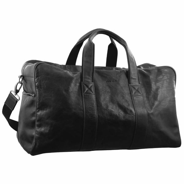 Pierre Cardin Rustic Leather Business/Overnight Bag in Black (PC2825)