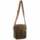 Pierre Cardin Canvas Cross-Body Bag in Brown (PC2889)